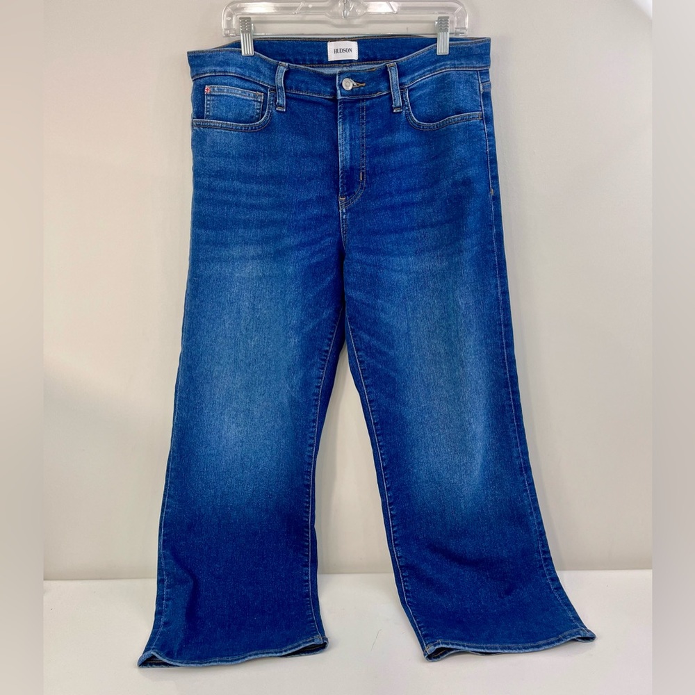HUDSON JEANS Rosalie Wide-Leg Ankle Jeans Size 31